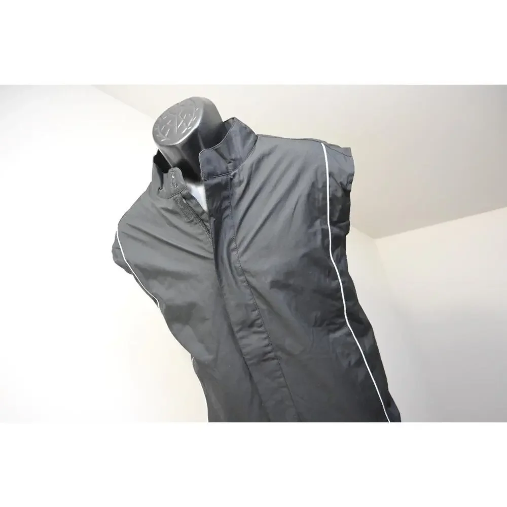 Galway Bay Golf Windbreaker Vest Jacket Full Zip Black‎ Mens Size Medium